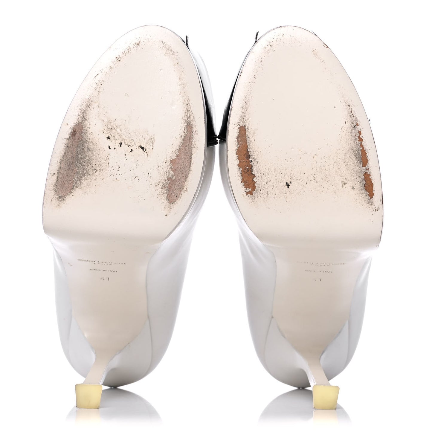 Calfskin Vitello Vernice Tribtoo 105 Pumps 41 Porcellana Black