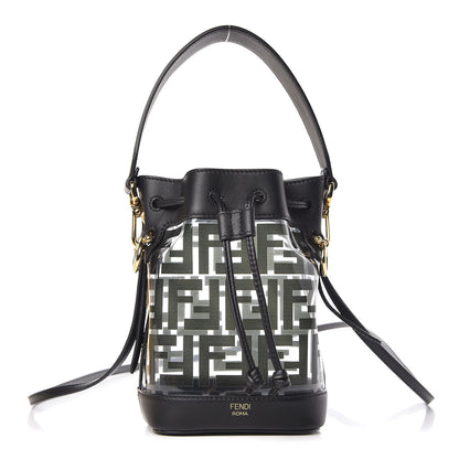 Fendi TPU FF Vitello Grace F is Fendi Mini Mon Tresor Bucket Bag Black 1 of 10