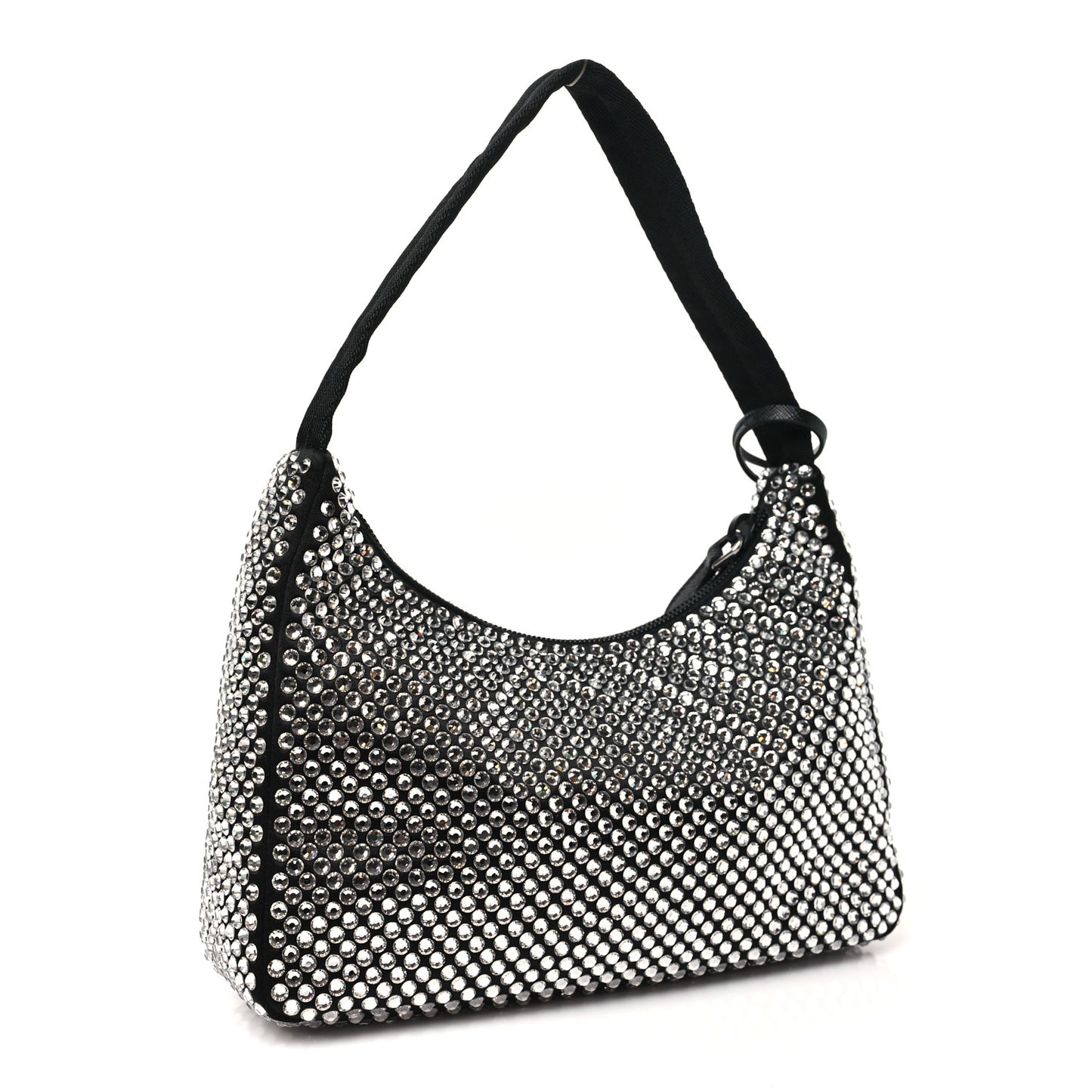Satin Crystal Mini Re-Edition 2000 Bag Cristal