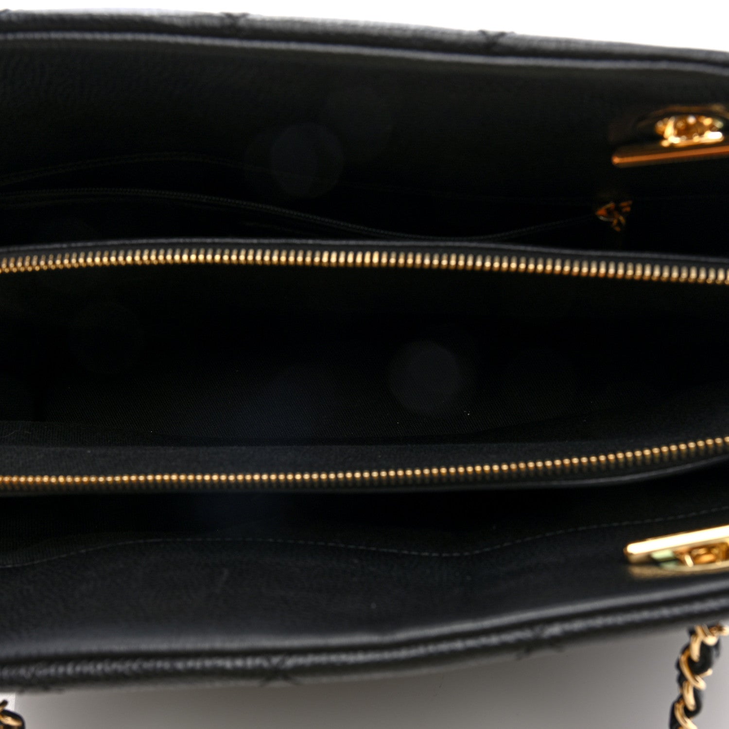 Chanel Caviar Quilted CC Timeless Soft Tote Black 5 of 10