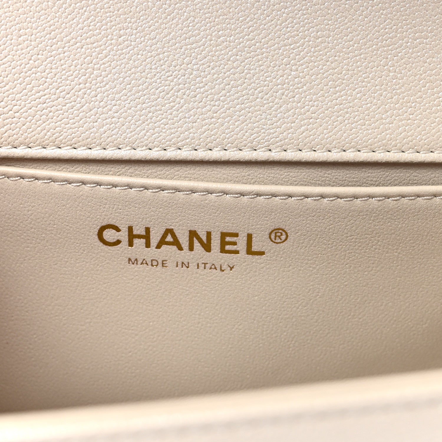 Chanel Iridescent Caviar Quilted Medium Boy Flap White 6 of 10