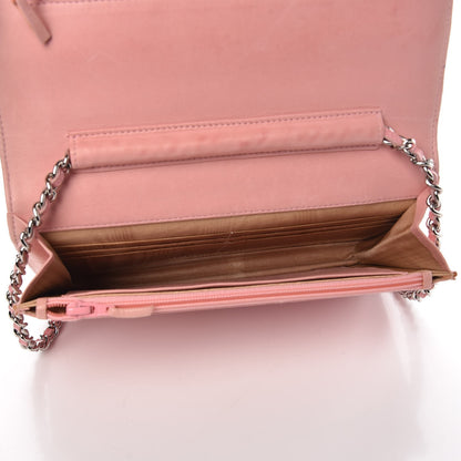 Chanel Caviar Timeless CC Wallet On Chain WOC Pink 5 of 12