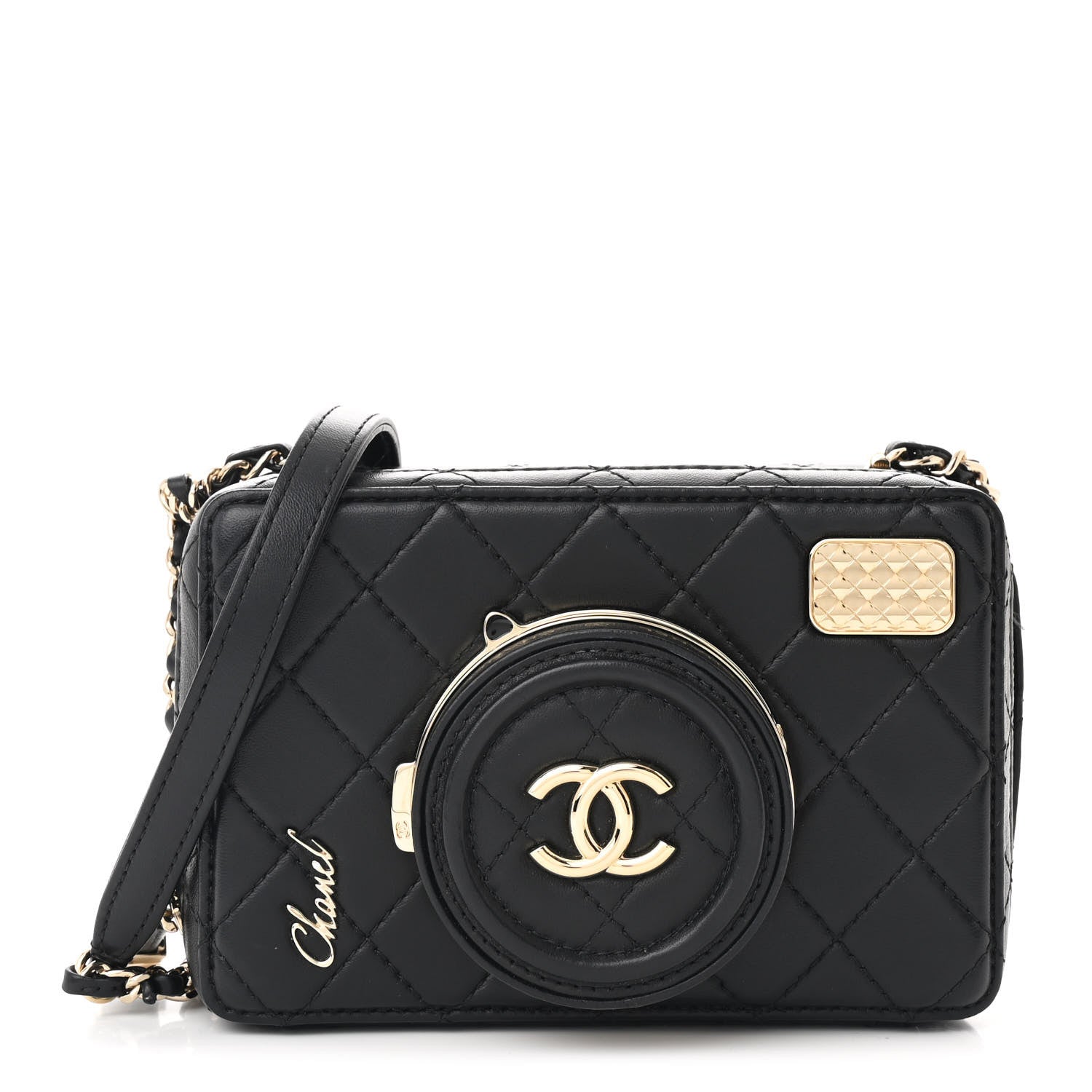 Chanel Lambskin Quilted Coco Click Bag Black 1 of 12