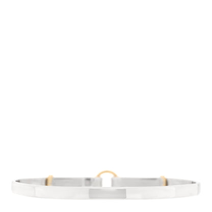 Tiffany Sterling Silver 18K Yellow Gold Double Loop Bangle Bracelet 2 of 3