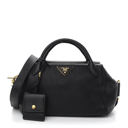 Prada Vitello Daino Bauletto Black 1 of 8