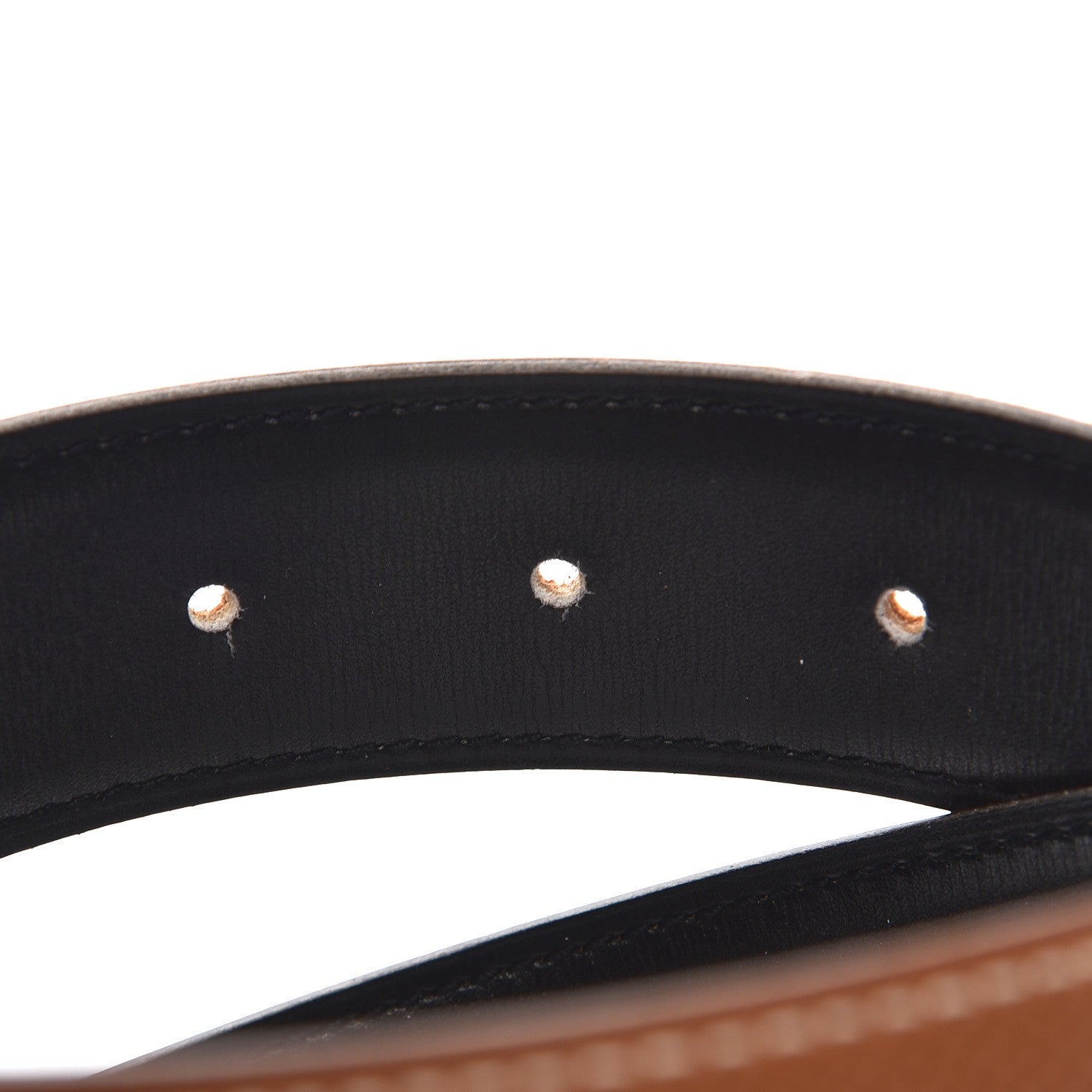 Hermes Box Courchevel 32mm Belt Strap 68 Black Gold 4 of 5