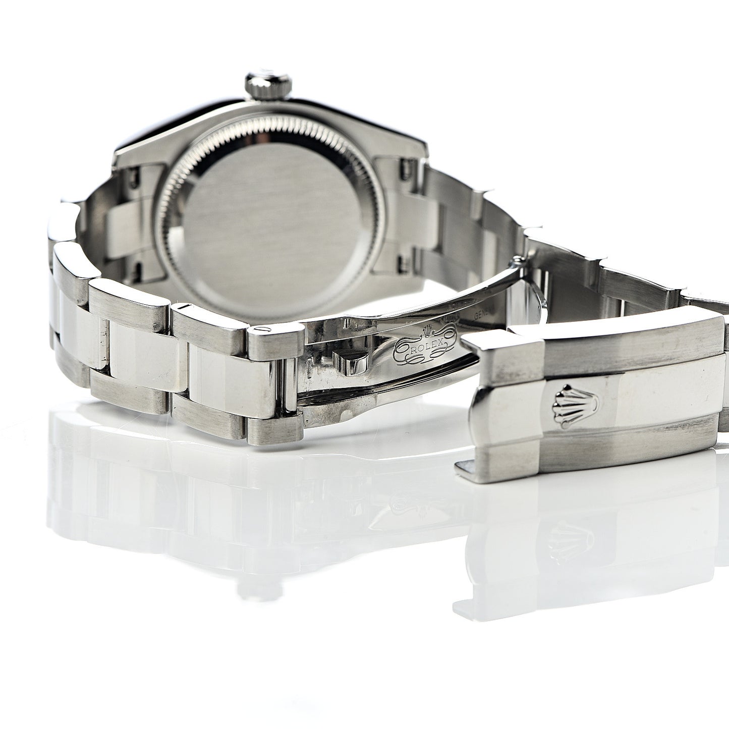 Stainless Steel 26mm Oyster Perpetual Datejust Watch White Roman