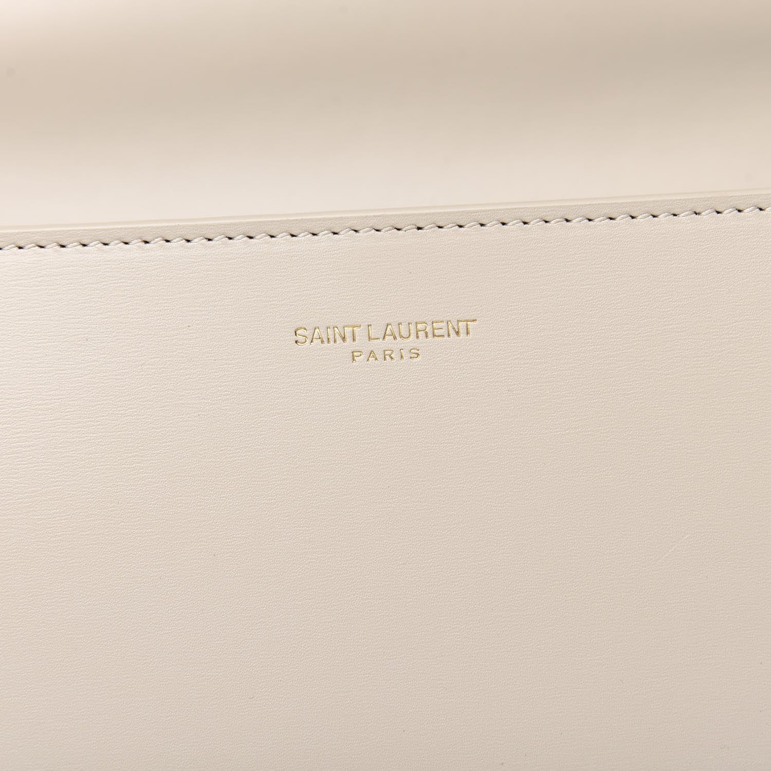 Saint Laurent Smooth Calfskin Medium Classic Monogram Cassandra Top Handle Crema Soft Rouge Legion 6 of 9