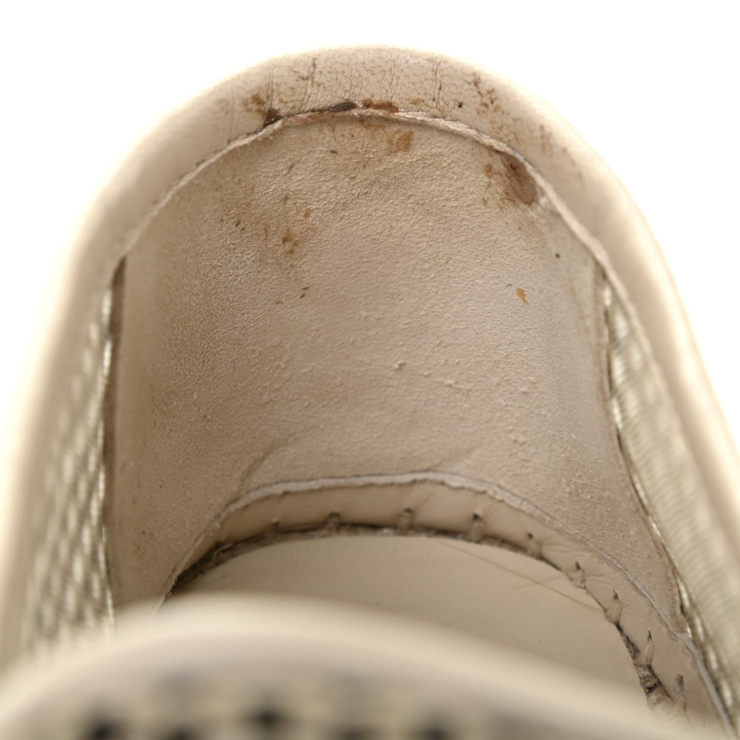 Mesh Grosgrain CC Espadrilles 36 Beige Black