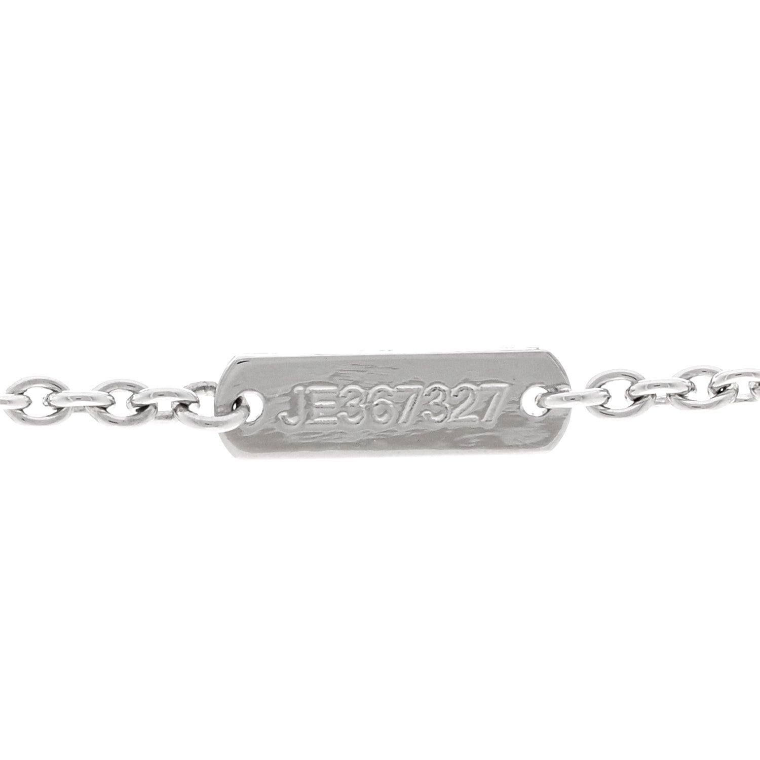 Van Cleef & Arpels 18K White Gold Diamond Pure Alhambra Pendant Necklace 5 of 6