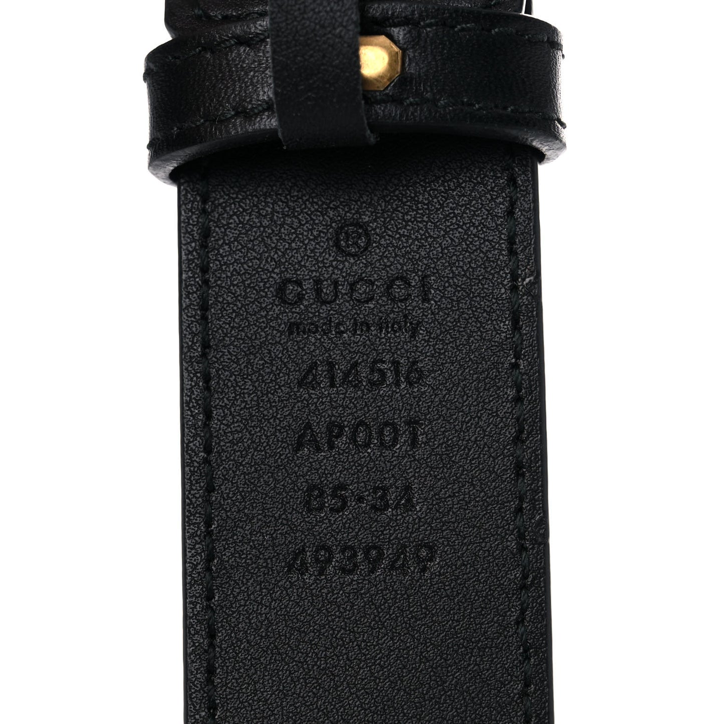 Calfskin Double G 30mm Belt 85 34 Black