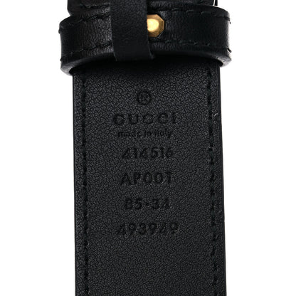 Gucci Calfskin Double G 30mm Belt 85 34 Black 3 of 5