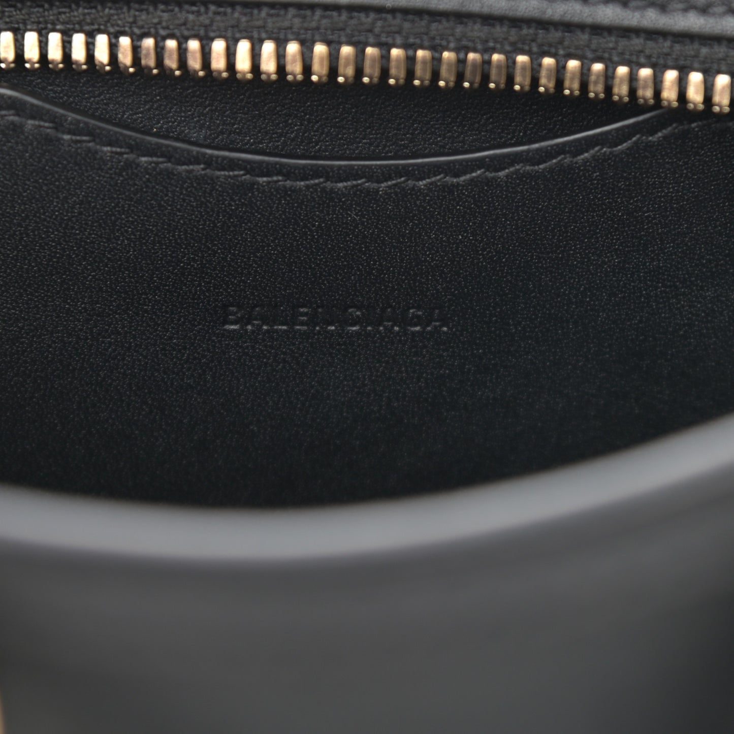 Smooth Calfskin Neo Classic Brass Hardware Nano City Crossbody Black