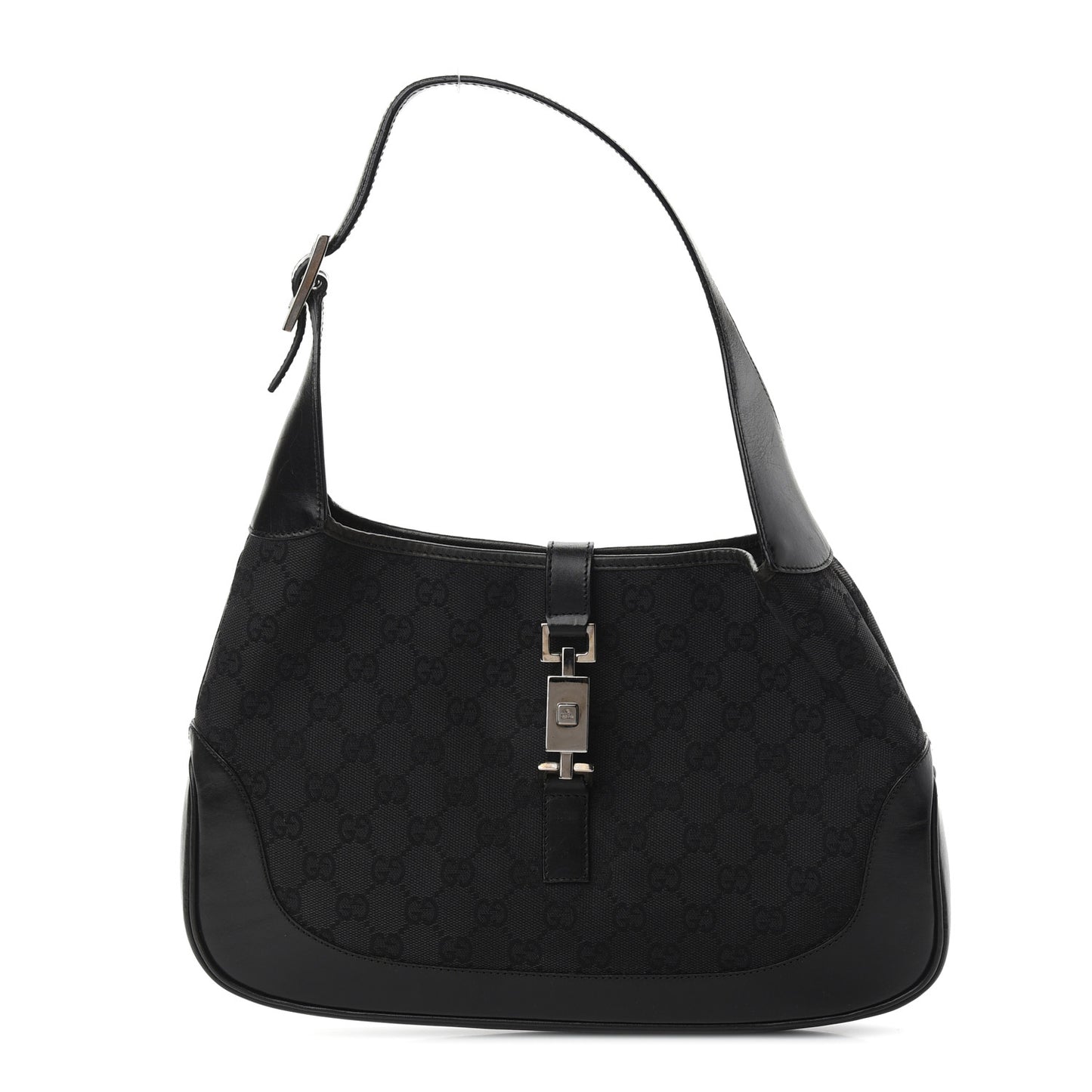 Monogram Small Jackie O Hobo Black
