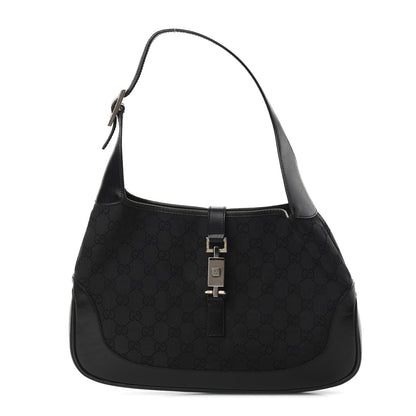 Gucci Monogram Small Jackie O Hobo Black 1 of 10