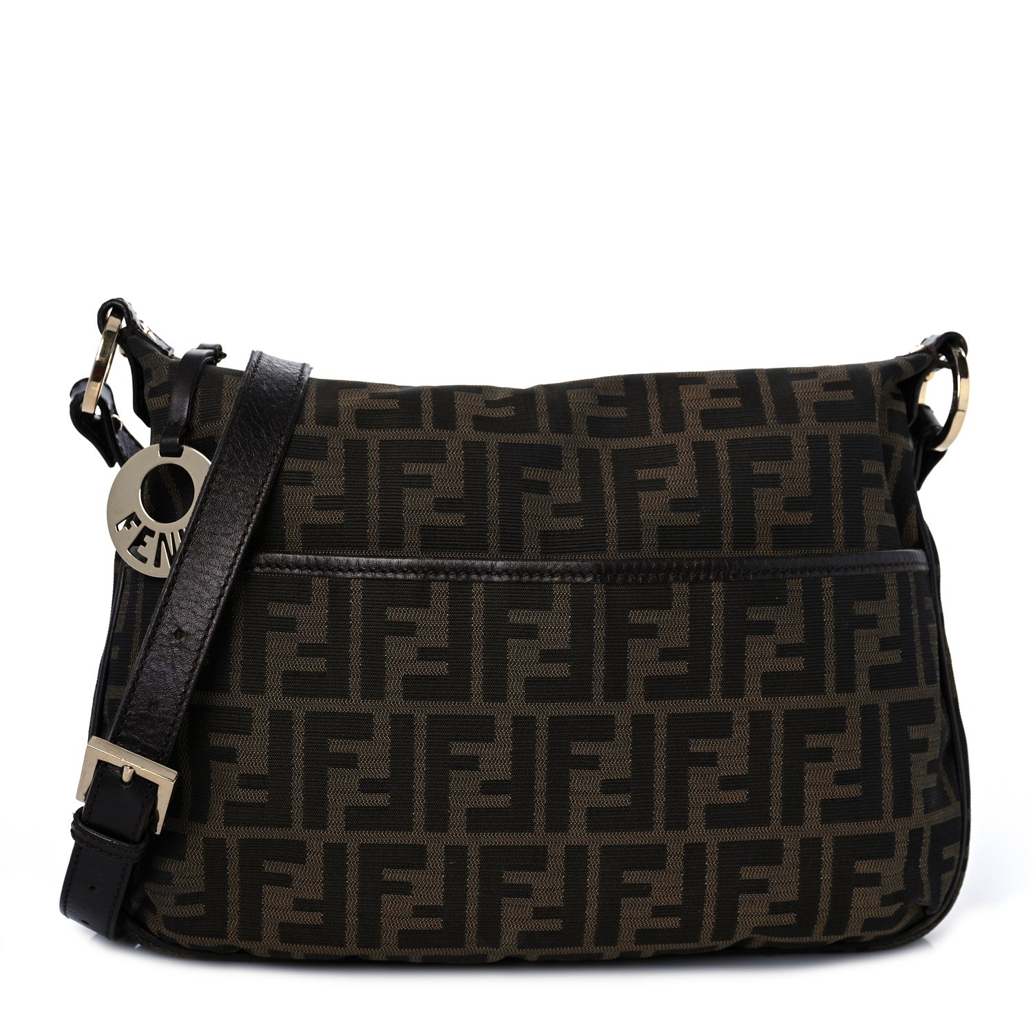 Fendi Zucca Cuoio Lucido Chef Crossbody Bag Tobacco Moro 1 of 9