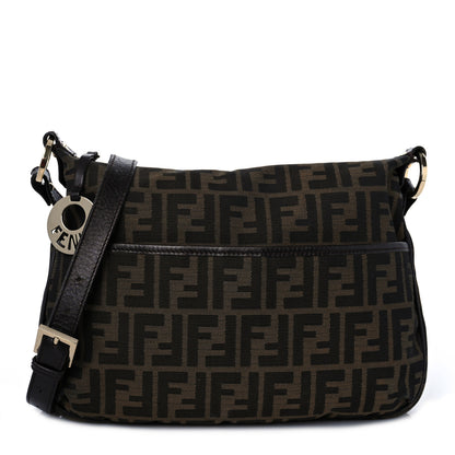 Fendi Zucca Cuoio Lucido Chef Crossbody Bag Tobacco Moro 1 of 9
