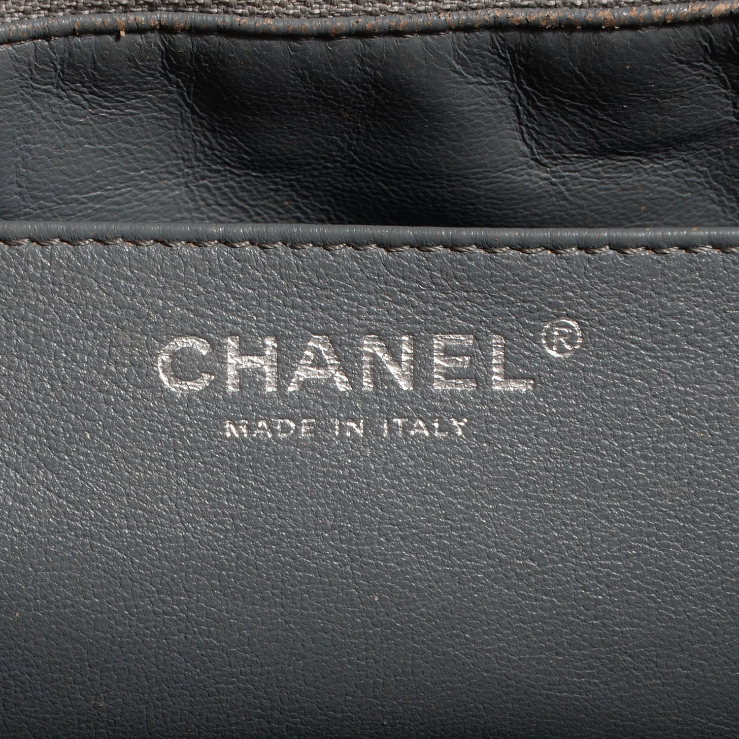 Chanel Patent Quilted Jumbo Single Flap Grey 7 of 9