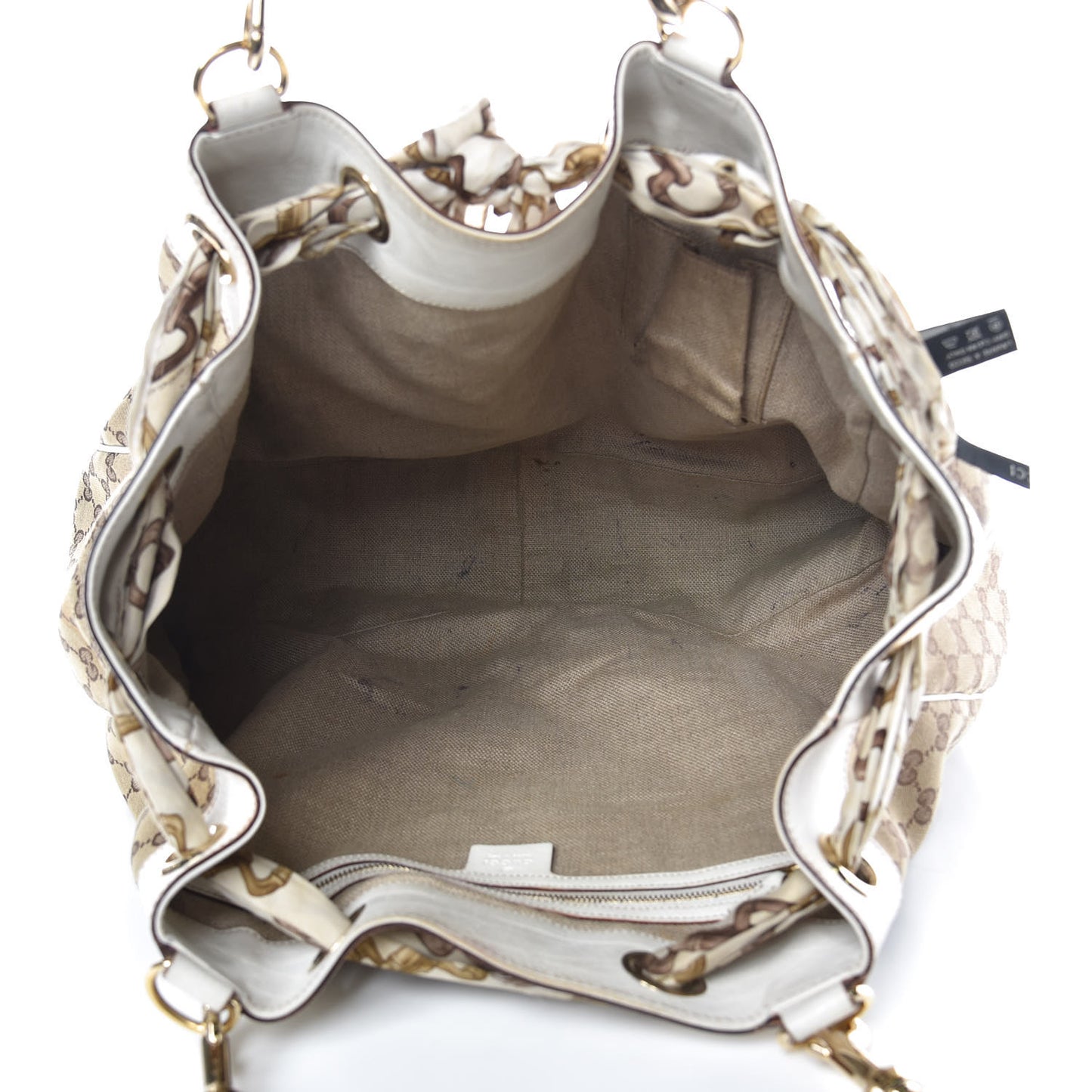 Monogram Large Positano Tote Off White