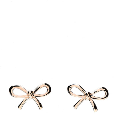 Tiffany 18K Rose Gold Bow Earrings 1 of 4
