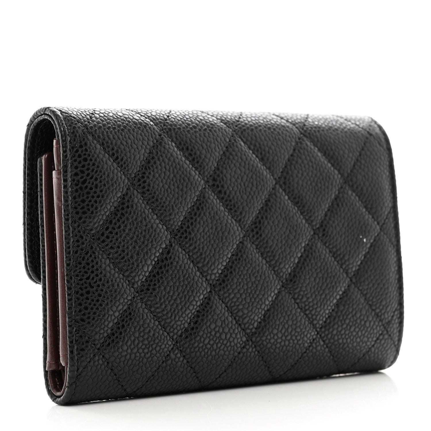 Chanel Caviar Quilted Medium Flap Wallet Black 3 of 9