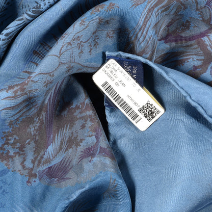 Hermes Silk Aloha Dip Dye Scarf 70 Bleu Jean 3 of 3
