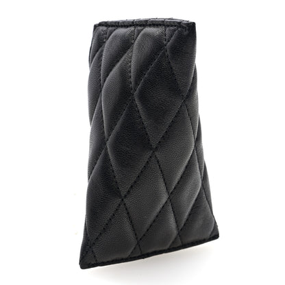Saint Laurent Lambskin Quilted Berlingo Bag Charm Black 3 of 7