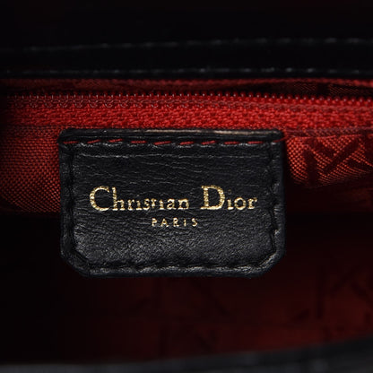 Christian Dior Lambskin Cannage Mini Lady Dior Black 6 of 7