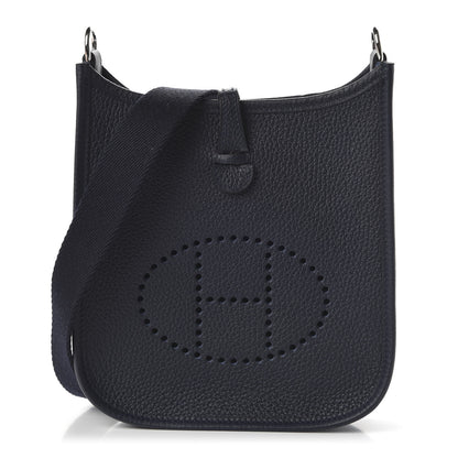 Hermes Taurillon Clemence Evelyne TPM Bleu Nuit 1 of 10