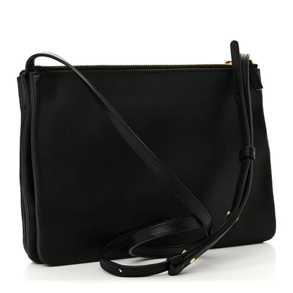 Celine Lambskin Large Trio Crossbody Bag Black 3 of 11
