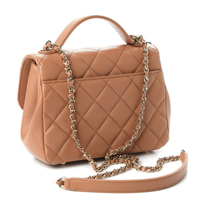 Chanel Caviar Quilted Small Business Affinity Flap Camel 3 of 10