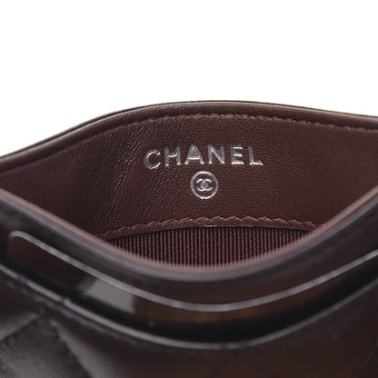 Chanel Lambskin Quilted Card Holder Black 6 of 9