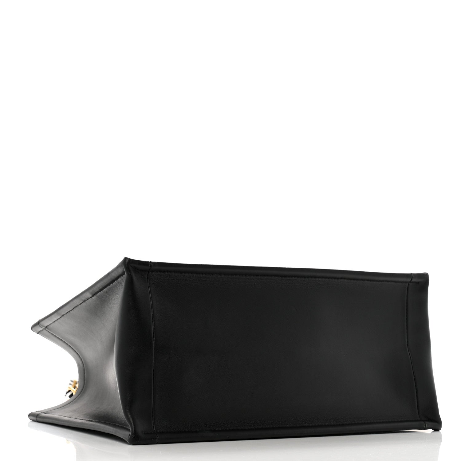 Christian Dior Calfskin Canvas Medium Plan De Paris Book Tote With Strap Black White 4 of 15