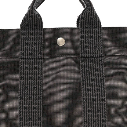 Hermes Canvas Herline PM Tote Grey 8 of 11