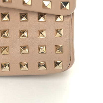 Valentino Garavani Vitello Medium Rockstud All Over Shoulder Bag Beige 12 of 12
