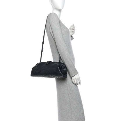 Bottega Veneta Nappa Intrecciato Maxi The Lauren 1980 Clutch Midnight 2 of 11
