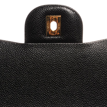 Chanel Caviar Jumbo Single Flap Black 8 of 11