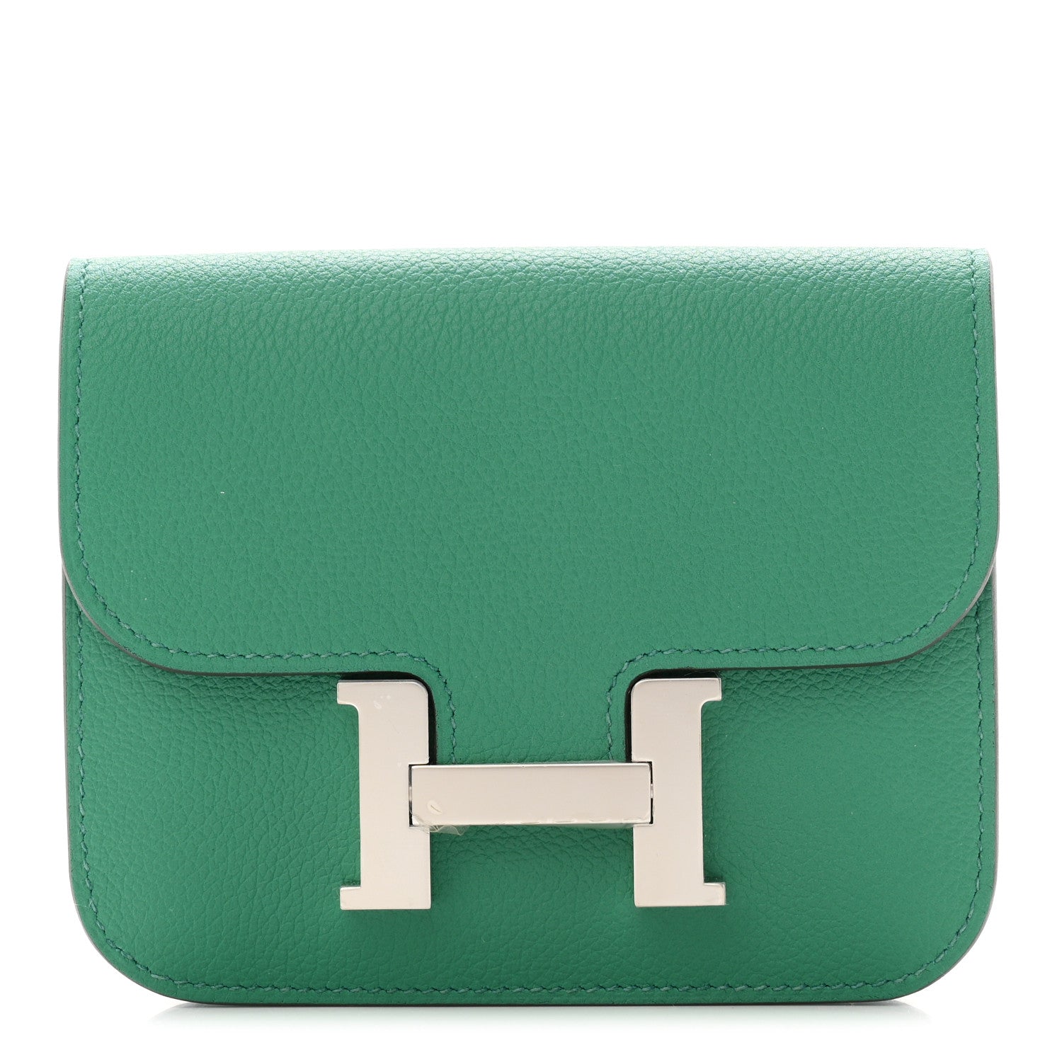 Hermes Evercolor Constance Slim Wallet Vert Vertigo 1 of 8
