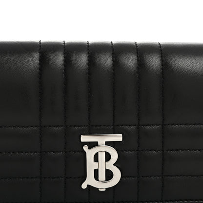 Burberry Lambskin Quilted Lola Chain Wallet Black 8 of 10
