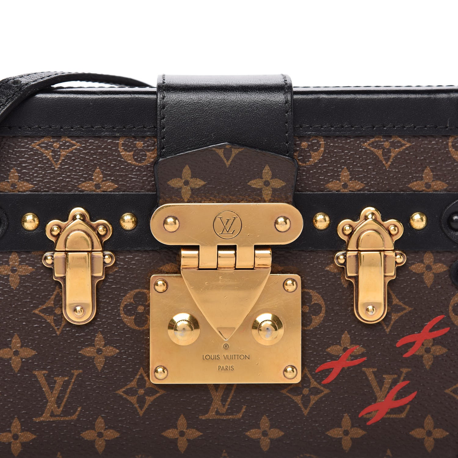 Louis Vuitton Monogram Petite Malle Black 9 of 9