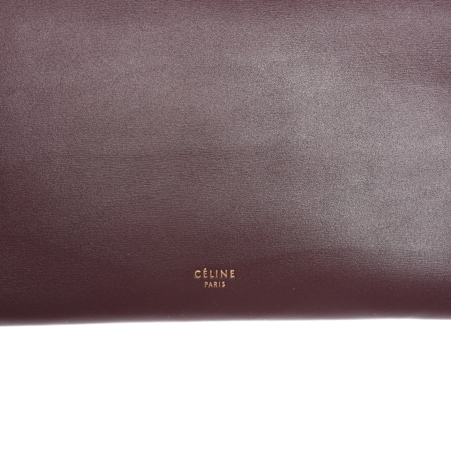 Palmelato Calfskin Coin Clutch Burgundy