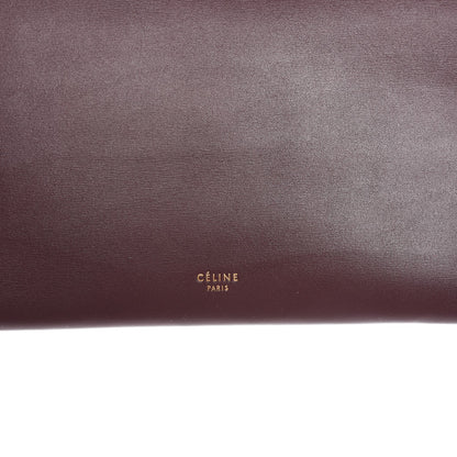 Celine Palmelato Calfskin Coin Clutch Burgundy 7 of 8