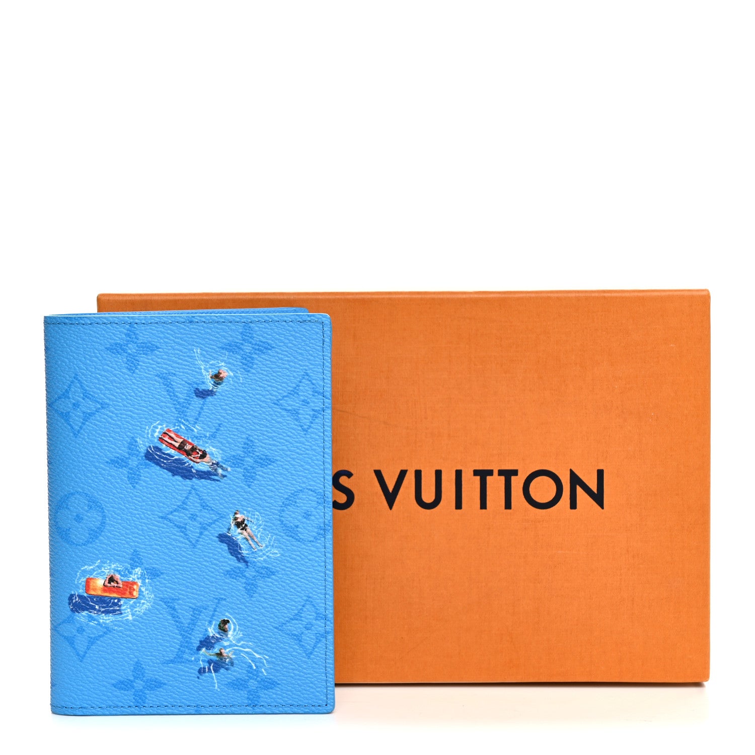 Louis Vuitton Monogram Sports Passport Cover Pool Blue 7 of 7