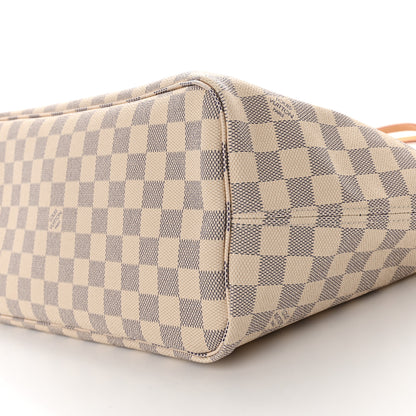 Louis Vuitton Damier Azur Neo Neverfull MM Rose Ballerine 10 of 10