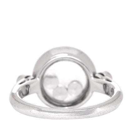 Chopard 18K White Gold Happy Diamonds Circle Ring 50 5.25 5 of 10