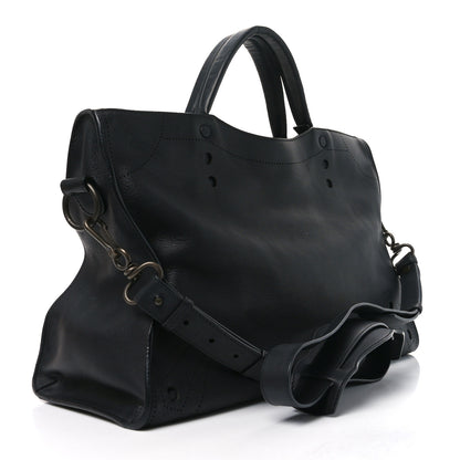 Balenciaga Veau Soyeux Perforated Blackout Hardware City Black 4 of 11
