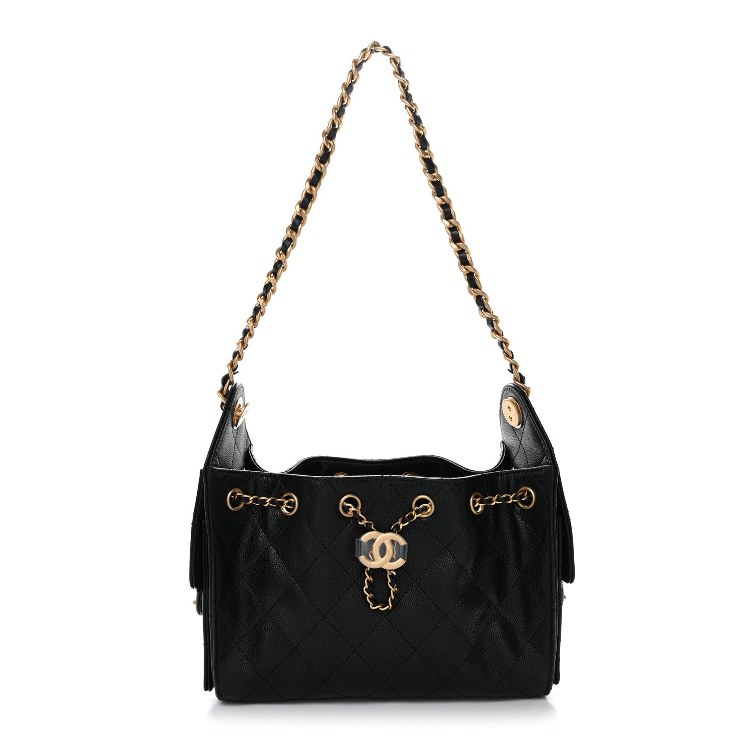 Chanel Caviar Quilted Mini Chanel 25 Handbag Black 1 of 11