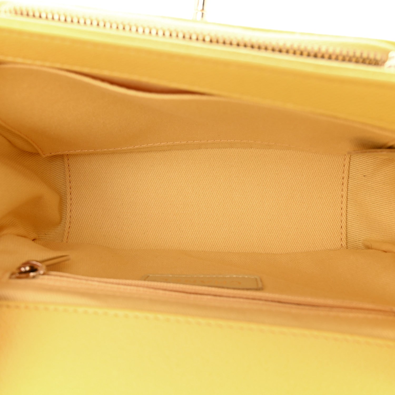 Chanel Caviar Quilted Small Business Affinity Flap Yellow 5 of 10