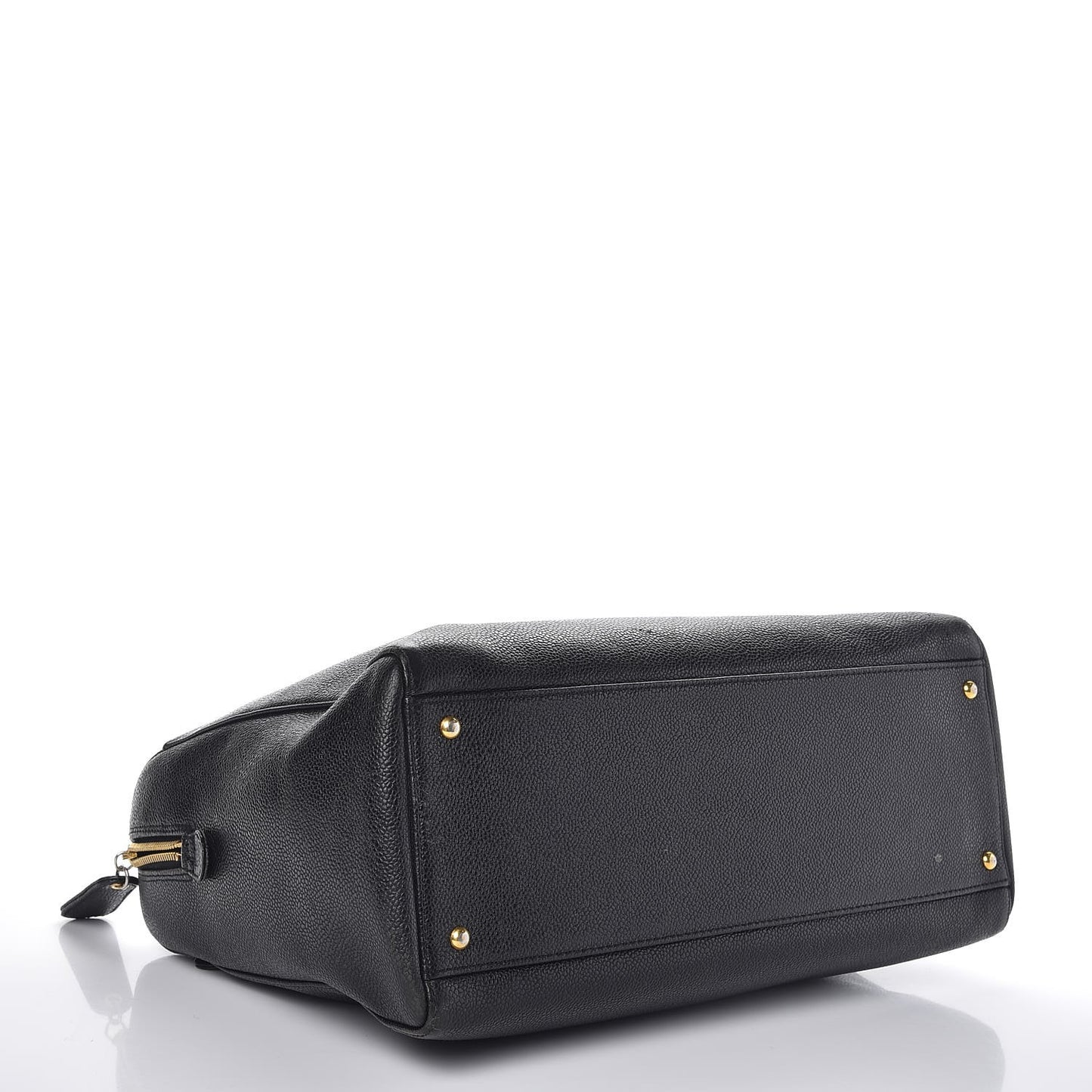 Caviar Large CC Shoulder Bag Black