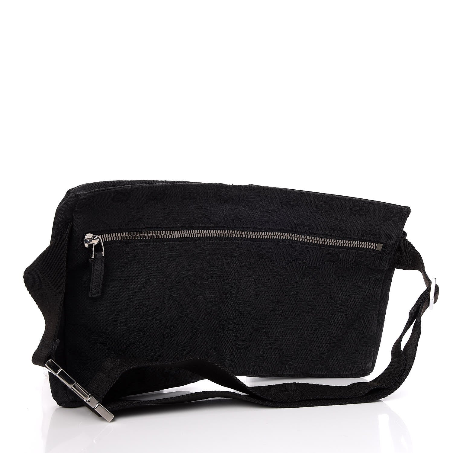 Gucci GG Monogram Double Pocket Belt Bag Black 4 of 18